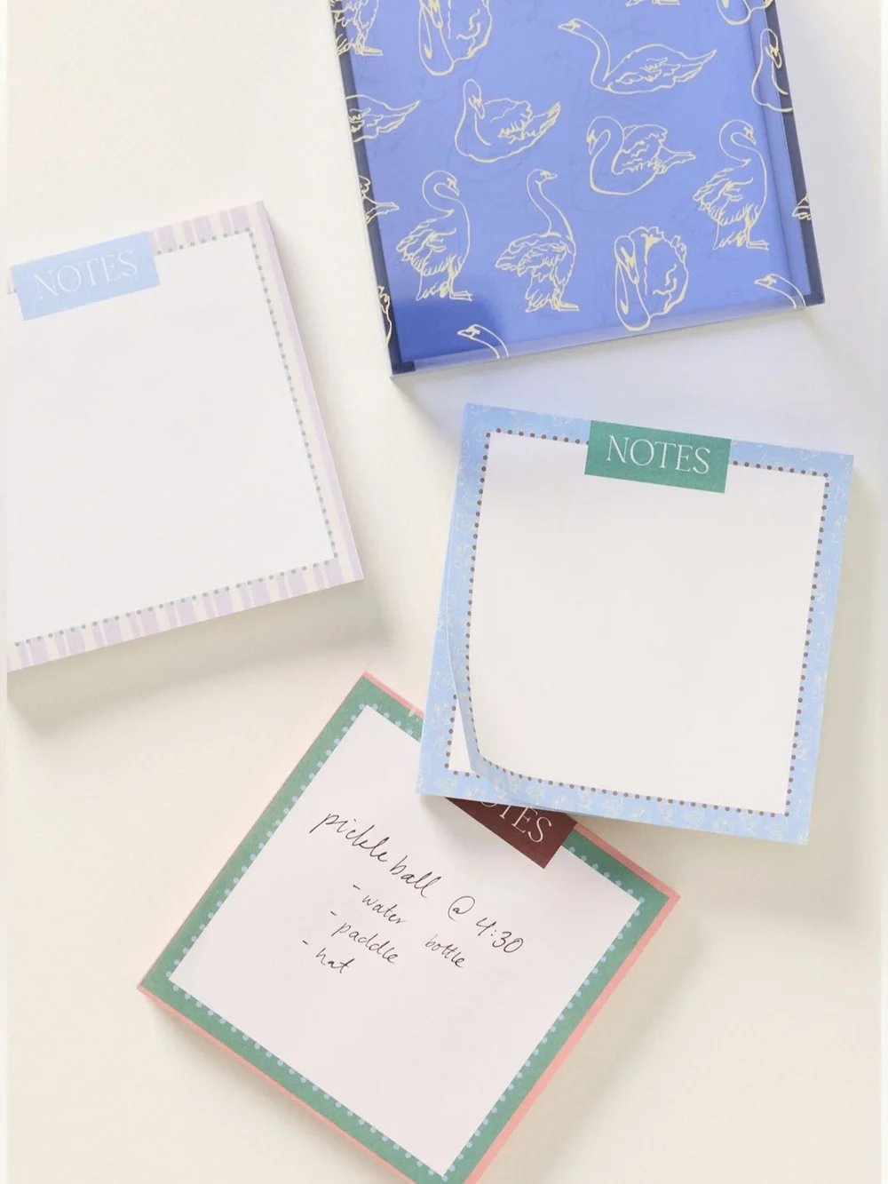 Anthropologie Acrylic Note Block Icons